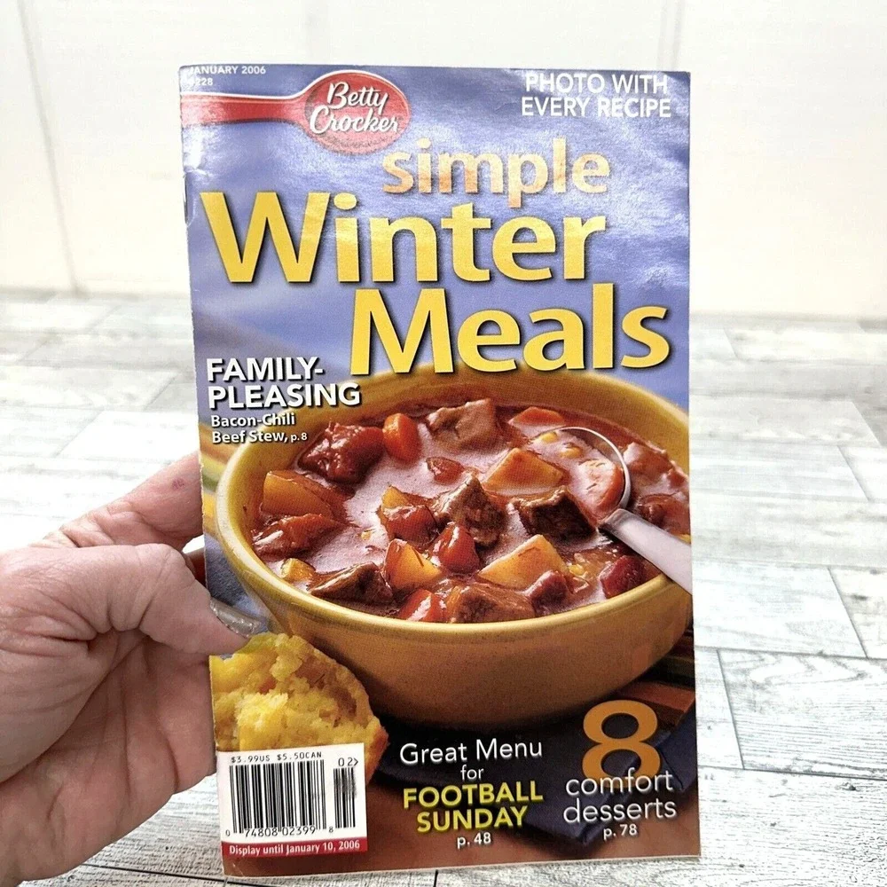 Simple‎ Winter Meals Betty Crocker Cookbook January 2006 Recipes Booklet Lasagna